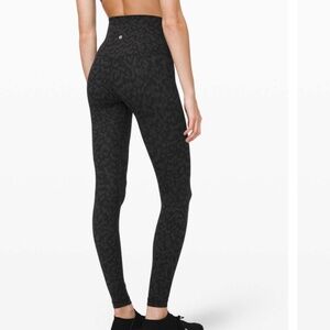 🖤 Lululemon Align Super High-Rise 28” • Formation Camo Deep Coal • Size 4 🌫️